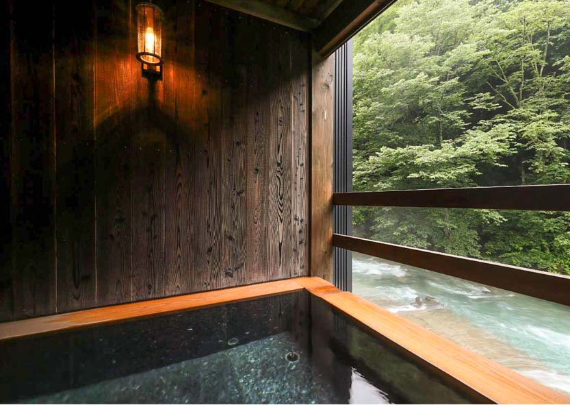 お風呂を愉しむための、贅沢な一室。